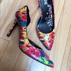 Brash High Heels Floral Print